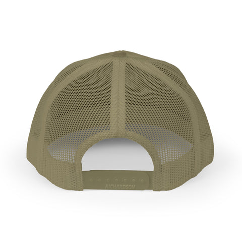 Marine Mechanic American Flag Trucker Hat – Embroidered Patriotic Snapback Cap