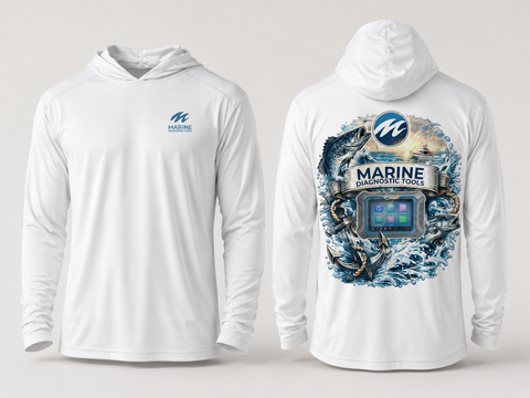 Marine Diagnostic Tools Hoodie — Fishing & Boating Pullover