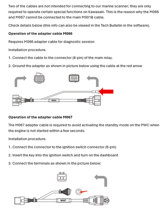 Marine Diagnostic Mini Scan Tool for Kawasaki Marine Engines